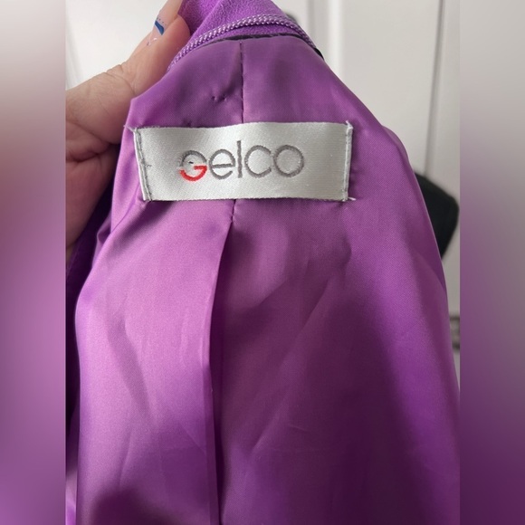 Women's Purple Double-Breasted Jacket - Picture 10 of 16